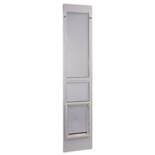 Load image into Gallery viewer, Ideal Pet Products Aluminum Modular Patio Pet Door, White, Extra Large, 10.5" x 15" Flap Size