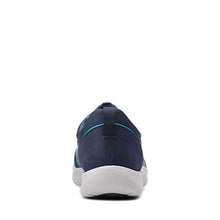 Load image into Gallery viewer, Clarks womens Adella Holly Sneaker, Navy Textile, 10 US