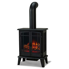 Load image into Gallery viewer, Real Flame Foster Stove Electric Fireplace, Black