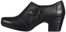 Load image into Gallery viewer, Clarks womens Emslie Warren Slip On Loafer, Black Leather, 7.5 US