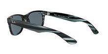 Load image into Gallery viewer, Ray-Ban RB2132 New Wayfarer Square Sunglasses, Striped Blue Havana/Blue, 58 mm