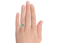 Load image into Gallery viewer, RYLOS Simply Elegant Beautiful Green Emerald & Diamond Matching Set - Ring, Earrings and Pendant Necklace - May Birthstone