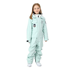 Load image into Gallery viewer, Kids One Piece Snowsuits Girls Ski Suits Overalls Waterproof Insulated Snow Wear Outfits Snowboarding Jackets