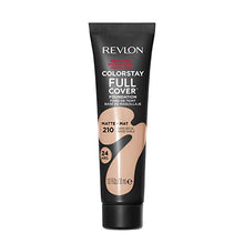Load image into Gallery viewer, Liquid Foundation by Revlon, ColorStay Face Makeup for Normal and Dry Skin, Longwear Full Coverage with Matte Finish, Oil Free, 210 Sand Beige, 1.0 Oz