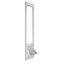Load image into Gallery viewer, Dragon Pet Door for Vinyl Sliding Glass Doors Double Flap Medium Short (74.75" - 77.75") White