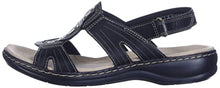 Load image into Gallery viewer, Clarks Women's Leisa Vine Platform, Black Leather, 7 Medium US