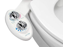Load image into Gallery viewer, LUXE Bidet Neo 185 (Elite) Non-Electric Bidet Toilet Attachment w/ Self-cleaning Dual Nozzle and Easy Water Pressure Adjustment for Sanitary and Feminine Wash (White and White)
