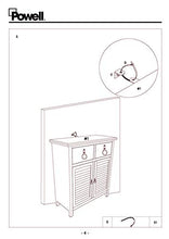 Load image into Gallery viewer, Powell Furniture Calypso Console 2-Drawers/2-Doors