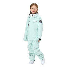 Load image into Gallery viewer, Kids One Piece Snowsuits Girls Ski Suits Overalls Waterproof Insulated Snow Wear Outfits Snowboarding Jackets