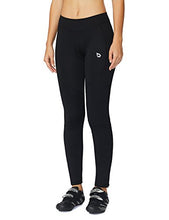 Load image into Gallery viewer, BALEAF Women's Padded Bike Pants Leggings Cycling Tights Padding Leg Zipper Biking Bicycle Biker Riding Winter Gear Black Size S