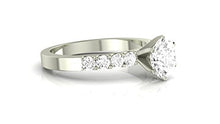 Load image into Gallery viewer, 1.75 Carat GIA Certified Emerald Cut Classic Prong Set Diamond Engagement Ring with a 0.75 Ct D-E VVS1-VVS2 Center