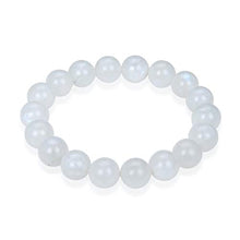 Load image into Gallery viewer, Natural Moonstone Bracelet 7 inch Stretchy Gemstone Bracelet Chakra Gems Stones Healing Crystals Birthday Gift (Unisex) GB10-A37