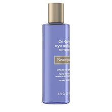 Load image into Gallery viewer, Neutrogena Gentle Oil-Free Eye Makeup Remover & Cleanser for Sensitive Eyes, Non-Greasy Makeup Remover, Removes Waterproof Mascara, Dermatologist & Ophthalmologist Tested, 8.0 fl. oz.