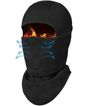 Load image into Gallery viewer, Breathable Kids Balaclava Ski Mask Boys Girls-Unique Design-Movable Face Part Black