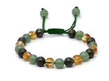Load image into Gallery viewer, Money Wealth Success Bracelet - Pyrite Green Aventurine Citrine Bracelet Set for Men Women Healing Calming Anxiety Stress Relief Gifts (Adjustable)