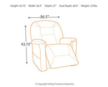 Load image into Gallery viewer, Signature Design by Ashley Samir Power Lift Recliner Coffee