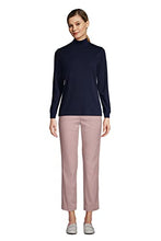 Load image into Gallery viewer, Lands' End Women Long Sleeve Relaxed Cotton Mock Multi Thanksgiving Turkey Regular Large