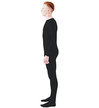 Load image into Gallery viewer, Ensnovo Adult Spandex One Piece Unitard Full Bodysuit Costume Black, XL