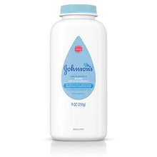 Load image into Gallery viewer, Johnson's Baby Powder with Naturally Derived Cornstarch Aloe & Vitamin E, Hypoallergenic, 9 oz