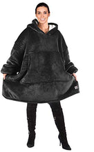 Load image into Gallery viewer, Oversized Hoodie Blanket Sweatshirt,Super Soft Warm Comfortable Sherpa Giant Pullover with Large Front Pocket,for Adults Men Women Teenagers Kids,Black