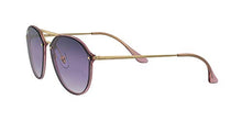 Load image into Gallery viewer, Ray-Ban RB4292N Blaze Double Bridge Square Sunglasses, Pink/Violet Blue Gradient Mirror, 61 mm