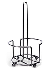 Load image into Gallery viewer, Totally Kitchen Paper Towel Holder | Simple Tear Standing Paper Towel Dispenser | Heavy Duty Metal Construction | Fits Rolls | Gun Metal