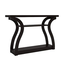 Load image into Gallery viewer, Monarch Specialties 47" Console Table - Sleek and Modern Accent Table for Your Home (Cappuccino/Dark Brown)