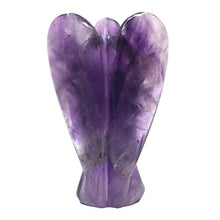 Load image into Gallery viewer, Nelson Creations, LLC Amethyst Hand-Carved Natural Gemstone Crystal Healing Angel Figurine Statue, 2 Inch