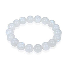 Load image into Gallery viewer, Natural Moonstone Bracelet 7 inch Stretchy Gemstone Bracelet Chakra Gems Stones Healing Crystals Birthday Gift (Unisex) GB10-A37