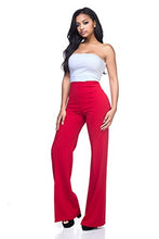 Load image into Gallery viewer, Women's J2 Love High Waist Bell Bottom Flare Pants, Large, Red