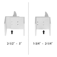 Load image into Gallery viewer, Zetek Sneeze Guard Clamp Support - Cubicle Panel Extenders Bracket 1-3/4 to 3-1/8 inch