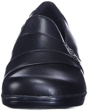 Load image into Gallery viewer, Clarks Women's May Marigold Slip-On Loafer, Black Leather, 8.5 W US
