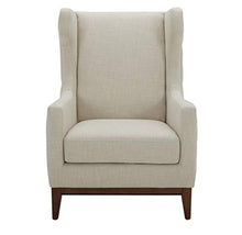 Load image into Gallery viewer, Amazon Brand – Stone & Beam Rosewood Button-Tufted Upholstered Wingback Accent Chair, 30"W, Cream
