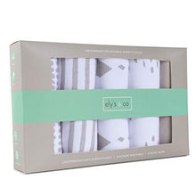 Load image into Gallery viewer, Baby Burp Cloth, Ultra Absorbent Reversible Jersey Cotton Large Burp Cloths, Cloth Diapers 20" x 12" 5 Pack (Taupe Grey)