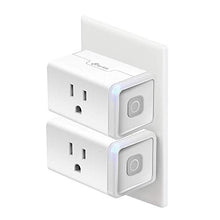 Load image into Gallery viewer, Kasa Smart Plug HS103P2, Smart Home Wi-Fi Outlet Works with Alexa, Echo, Google Home & IFTTT, No Hub Required, Remote Control,15 Amp,UL Certified, 2-Pack White