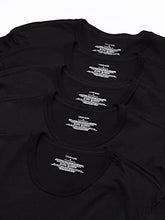 Load image into Gallery viewer, Calvin Klein Men's Cotton Classics Slim Fit Crew Neck T-Shirts, Black (5 Pack), S