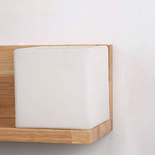 Load image into Gallery viewer, Wen long shop Solid Wood Wall Lamp Wall Light Bedside Wall Light Aisle Corridor Balcony Light with Pull Switch, Sconces Lamps for The Living Room Bedroom