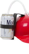 Load image into Gallery viewer, Beer & Soda Guzzler Helmet - Drinking Hat By EZ Drinker (Red)