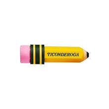 Load image into Gallery viewer, TICONDEROGA Erasers, Pencil Shaped, Yellow, 36-Pack (38936)