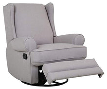Load image into Gallery viewer, Amazon Brand – Ravenna Home Manning Swivel Base Recliner, 34.6"W, Grey