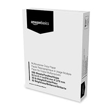 Load image into Gallery viewer, Amazon Basics Multipurpose Copy Printer Paper, 8.5 x 11 Inch 20Lb Paper - 8 Ream Case (4,000 Sheets), 92 GE Bright White