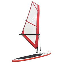 Load image into Gallery viewer, vidaXL Inflatable Stand Up Paddleboard with Sail Set Red Surfboard Fin Paddle