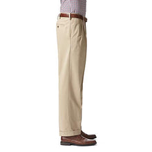 Load image into Gallery viewer, Dockers Men's Relaxed Fit Comfort Khaki Pants - Pleated, British Khaki (Stretch), 44W x 30L