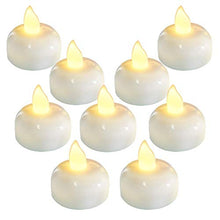 Load image into Gallery viewer, Homemory 24 Pack Waterproof Flameless Floating Tealights, Warm White Battery Flickering LED Tea Lights Candles - Wedding, Party, Centerpiece, Pool & SPA