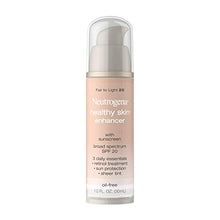 Load image into Gallery viewer, Neutrogena Healthy Skin Enhancer Sheer Face Tint with Retinol & Broad Spectrum SPF 20 Sunscreen for Younger Looking Skin, 3-in-1 Daily Enhancer, Non-Comedogenic, Fair to Light 20, 1 fl. oz (Pack of 2)