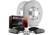 Load image into Gallery viewer, Power Stop K6541 Front and Rear Z23 Carbon Fiber Brake Pads with Drilled & Slotted Brake Rotors Kit