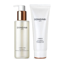 Load image into Gallery viewer, DONGINBI Red Ginseng Moisture & Pure Cleansing Foam and Moisture & Deep Cleansing Oil Gel, Moisturizing Face Cleanser bundle with Natural Ingredients, Removes Makeup, Korean Skin Care