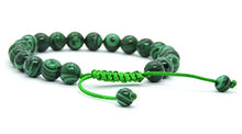 Load image into Gallery viewer, Hands Of Tibet Pressed Malachite Wrist mala Yoga Healing Beads Bracelet for Meditation (Plain)