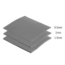 Load image into Gallery viewer, OwlTree 3 Pack Thermal Pad,100x100mm 0.5mm 1mm 1.5mm Highly Efficient Thermal Conductivity 12.8W/mK,Heat Resistant Silicone Grease Thermal Pads for Laptop Heatsink CPU GPU SSD IC LED Cooler