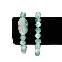 Load image into Gallery viewer, Fengshui Wealth Prosperity Jade Bracelet for Women Men 10mm Bead with Pi Xiu/Pi Yao Attract Wealth and Good Luck Dark Green